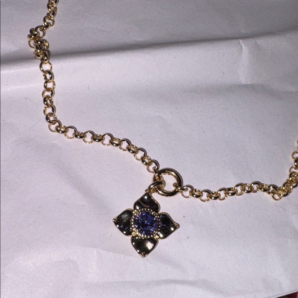 Kendra Scott Lily 14K Gold Over Brass Chain Pendant Necklace nwt